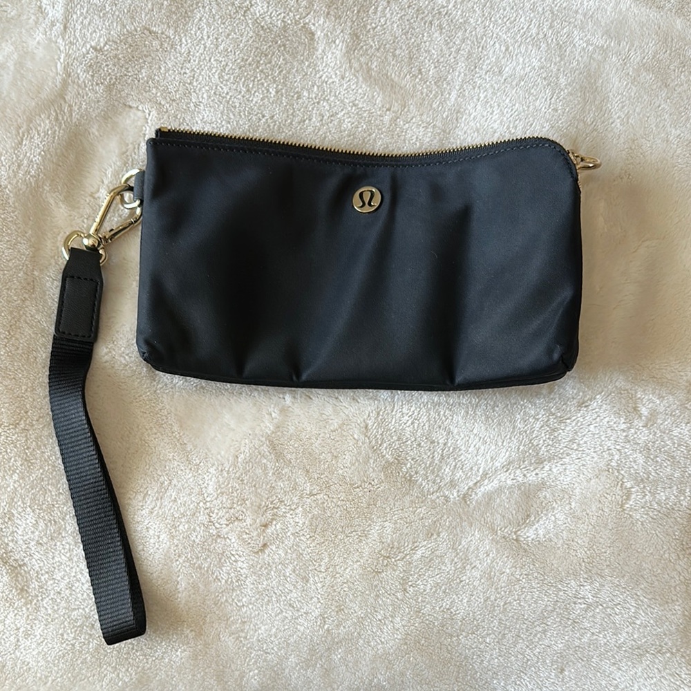 lululemon athletica Black Wristlet Bag
